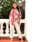 Print Satin Kaftan Top 61921